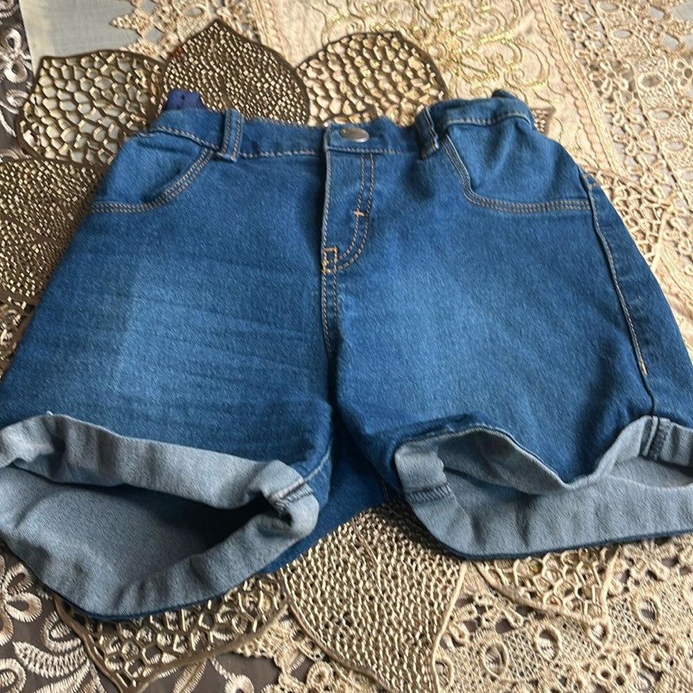 DKNY Dark Blue Jeans Shorts With Back Pockets